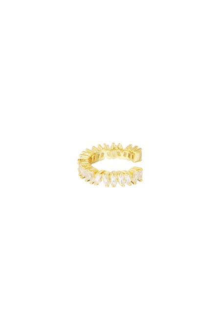 Earcuff Bold Sparkle - Gold color