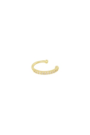 Earcuff Sparkle - Gold color h5 