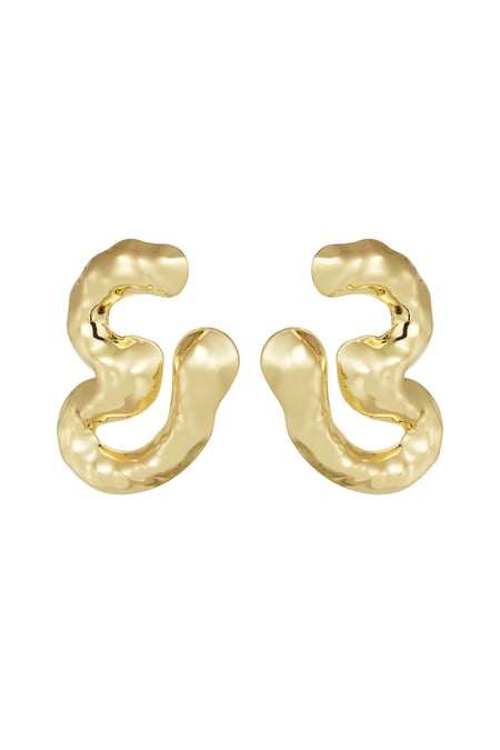 Pendientes Chunky Melting - Color dorado