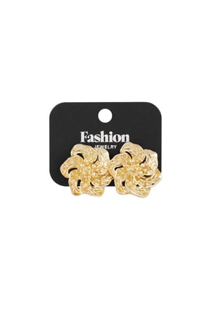 Luminous flower earrings - Gold color h5 Picture3