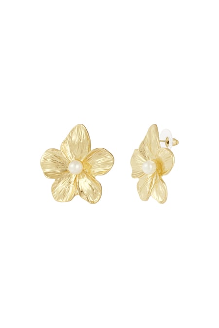 Hawaiian Pearl earrings - Gold color 2