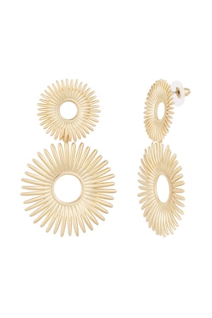 Glow day earrings - Gold color h5 