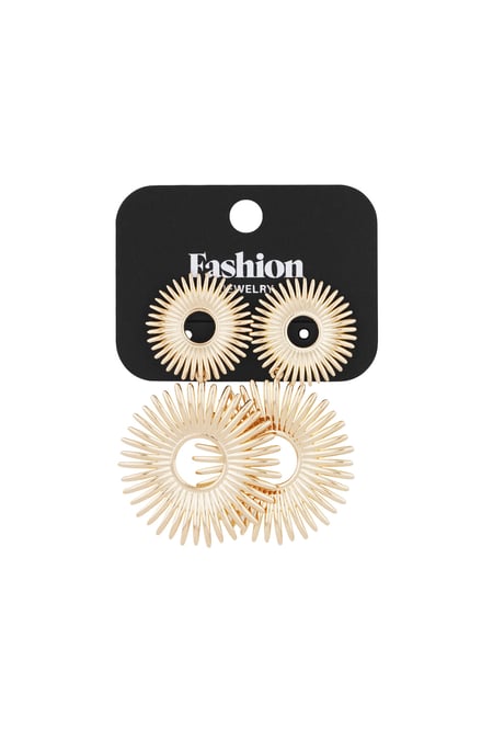 Glow day earrings - Gold color 2