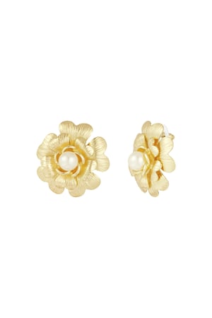 Pearly Bloom earrings - Gold color h5 