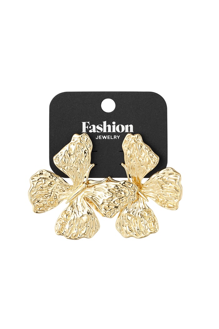 Earrings butterfly business - Gold color Picture3