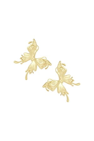 Elegant wings earrings - Gold color h5 