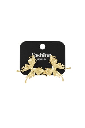 Elegant wings earrings - Gold color h5 Picture3