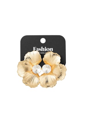 Lost flower earrings - Gold color h5 Picture3