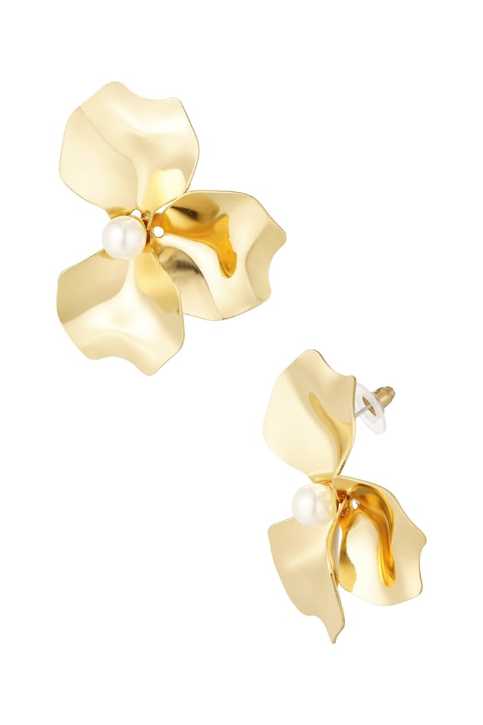 Earrings radiant flower - Gold color 