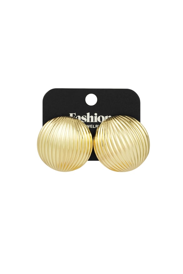 Pendientes elegantes con textura - dorados