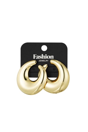 Elegant arc earrings - Gold color h5 Picture3