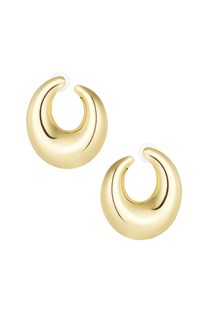 Elegant arc earrings - Gold color 