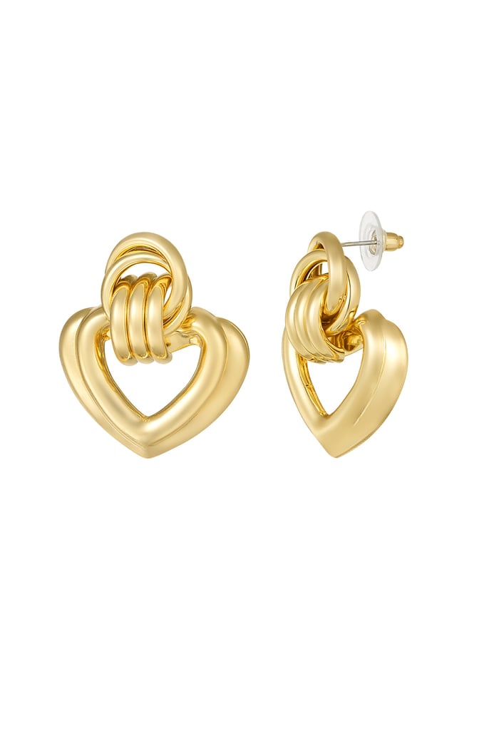 My Heart is Yours earrings - Gold color 