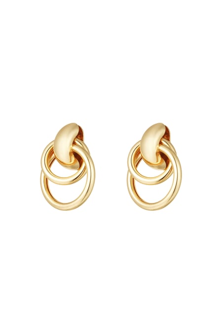 Earrings glamour drop - Gold color