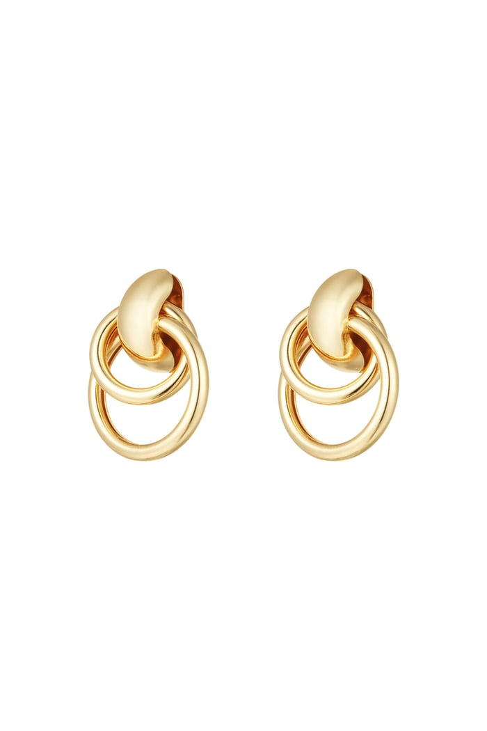 Earrings glamour drop - Gold color 