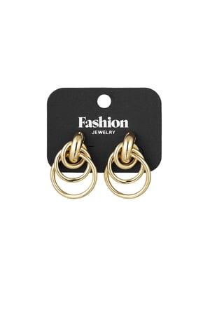 Eternal Circles earrings - Gold color h5 Picture3