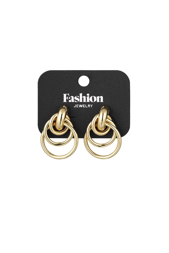 orecchini eternal circles - colore oro