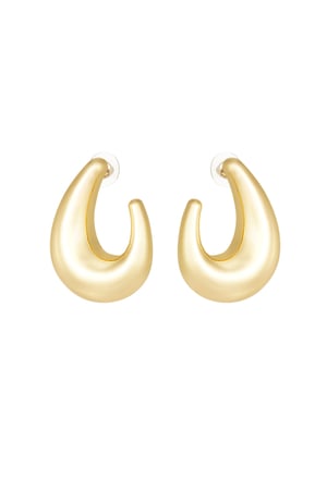 Elegant drop earrings - Gold color h5 