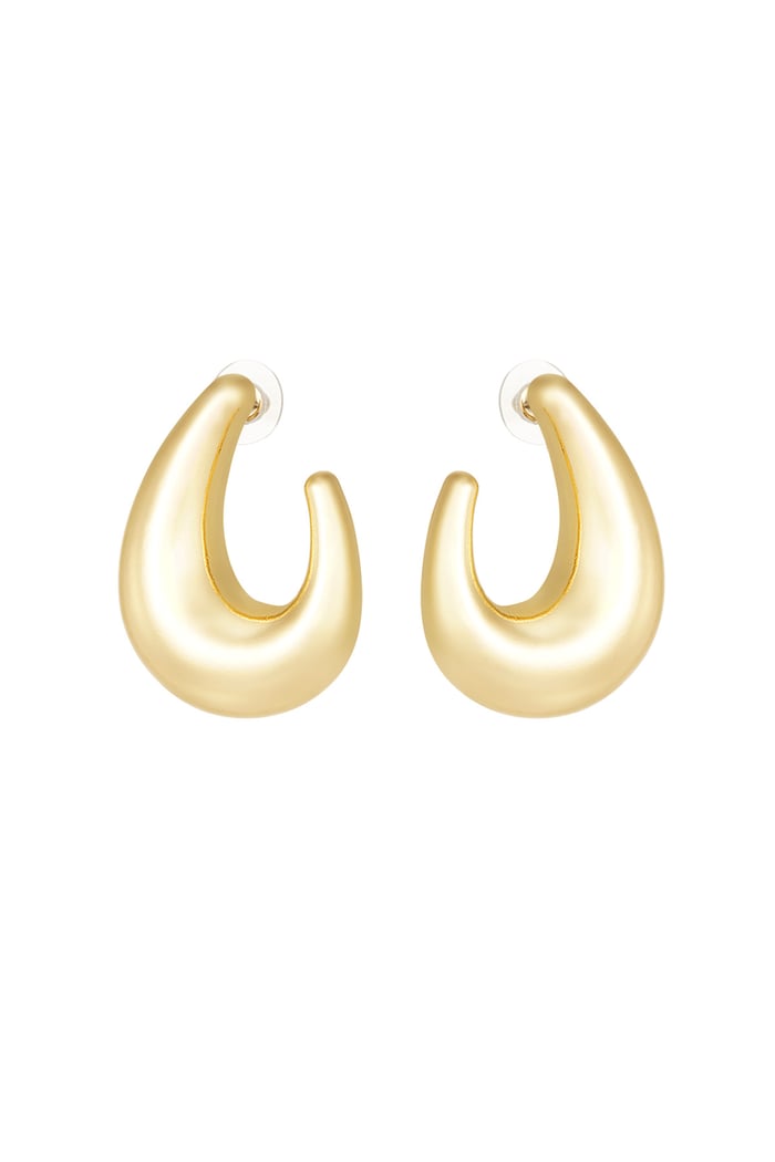 Elegant drop earrings - Gold color 