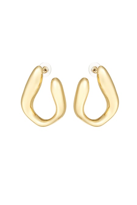 Twist & shout earrings - Gold color 2