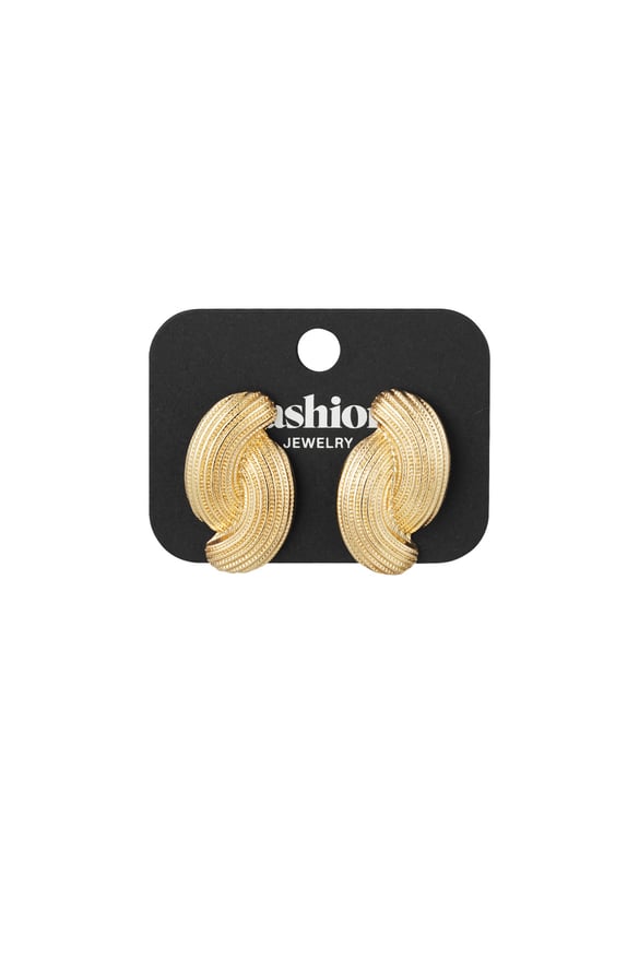 Earrings radiant rebel - Gold color 2