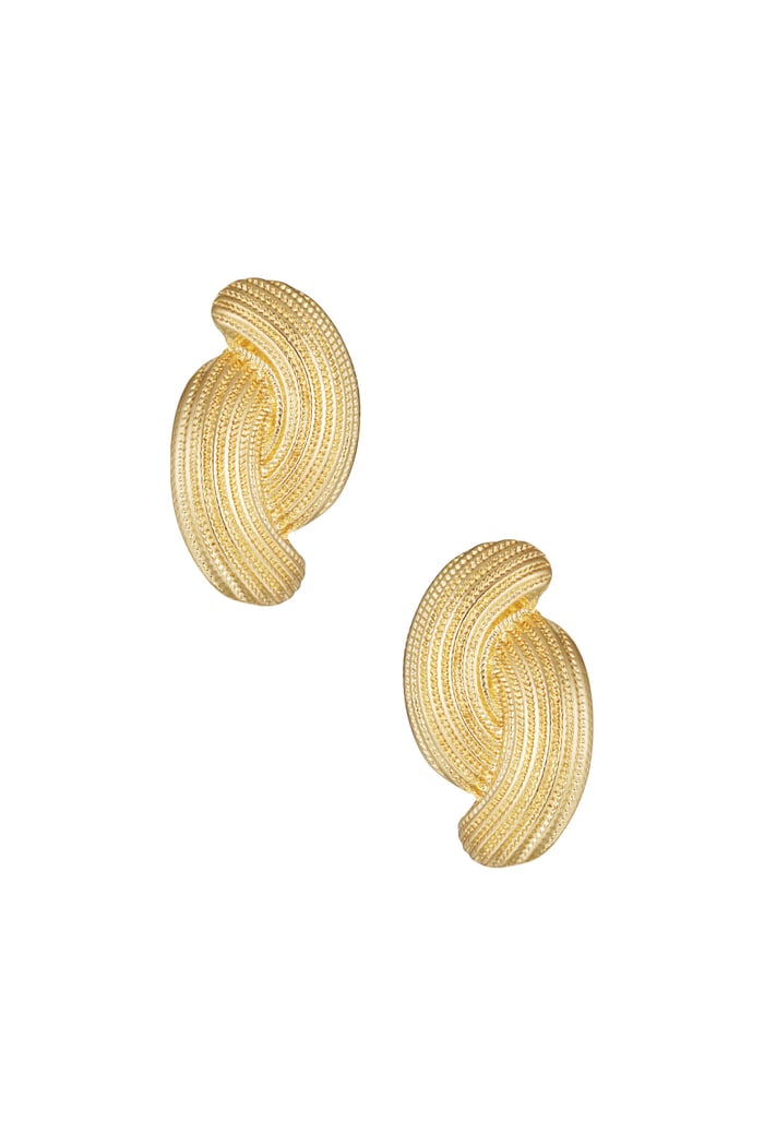 Earrings radiant rebel - Gold color 