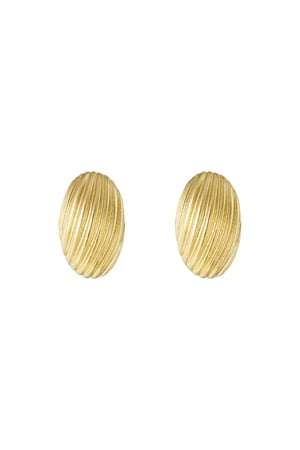 Royal glam earrings - Gold color h5 