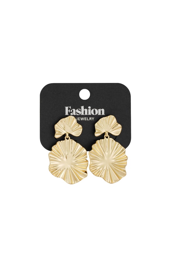 Chic Circles earrings - Gold color