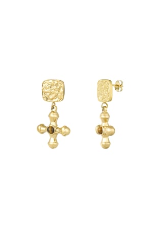 Subtle Spark earrings - Gold color h5 