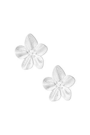 Earrings petal pop - Silver Color color h5 