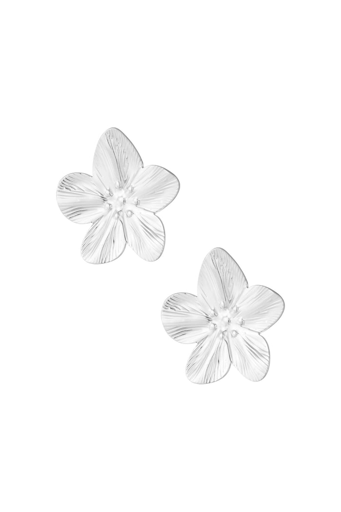 Earrings petal pop - Silver Color color 