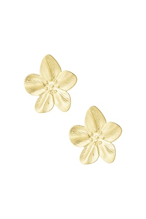 Earrings petal pop - Gold color h5 