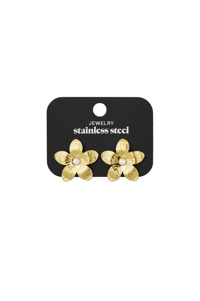 Earrings blossom burst - Gold color Picture3