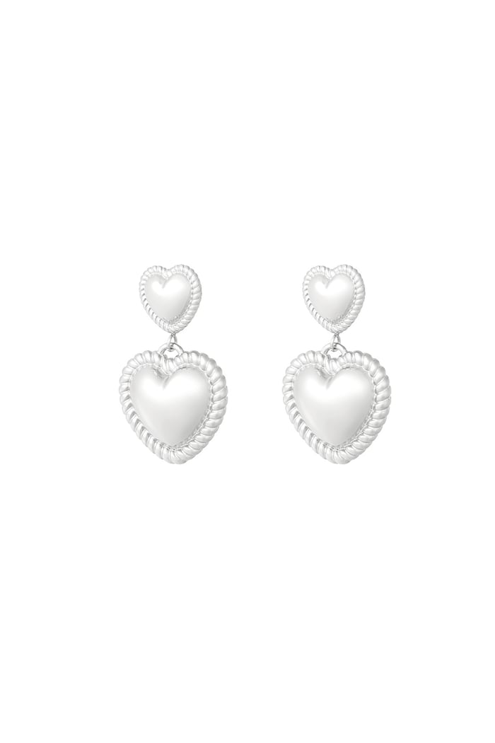 My Sweetheart earrings - Silver Color color 