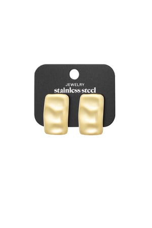 Subtle Texture earrings - Gold color h5 Picture3