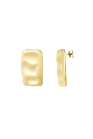 Subtle Texture earrings - Gold color h5 