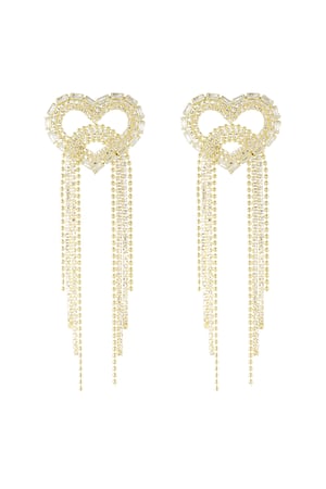 Heart of the party earrings - Gold color h5 Picture3