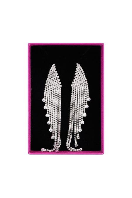 Ultimate glamour earrings - Silver Color color