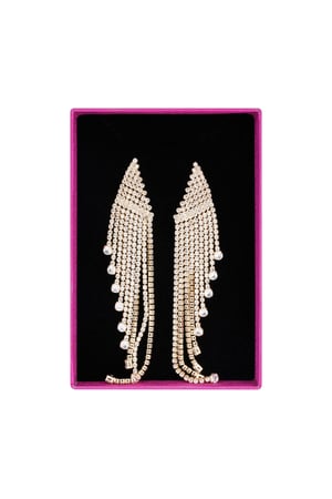 Ultimate glamour earrings - Gold color h5 