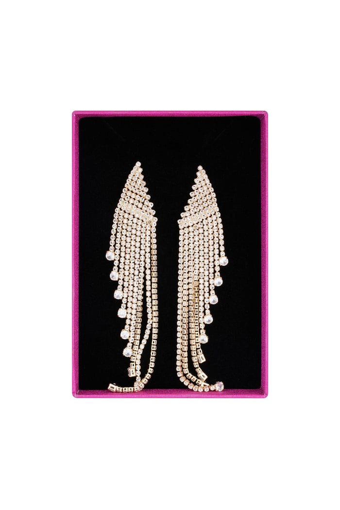 Ultimate glamour earrings - Gold color 