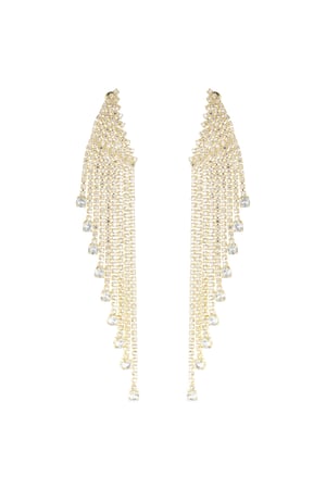 Ultimate glamour earrings - Gold color h5 Picture3