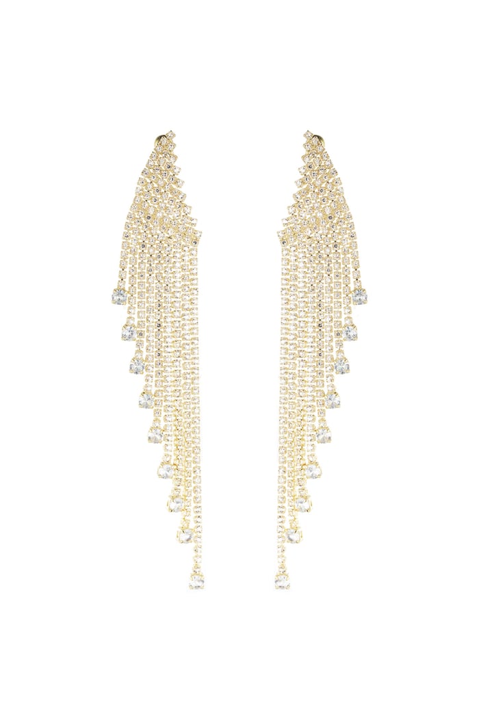 Ultimate glamour earrings - Gold color Picture3