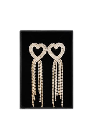 Luminous heart earrings - Gold color h5 Picture3