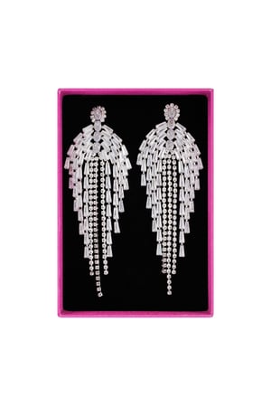 Whispers of glamour earrings - Silver Color color h5 