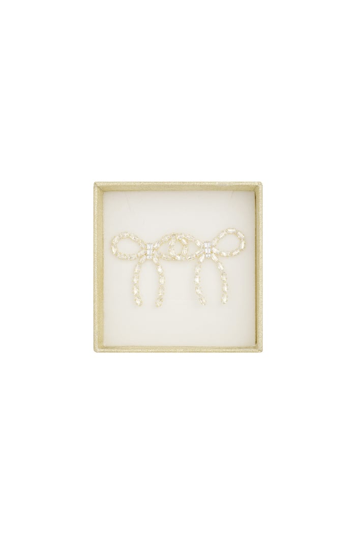 Merry bow earrings - Gold color 