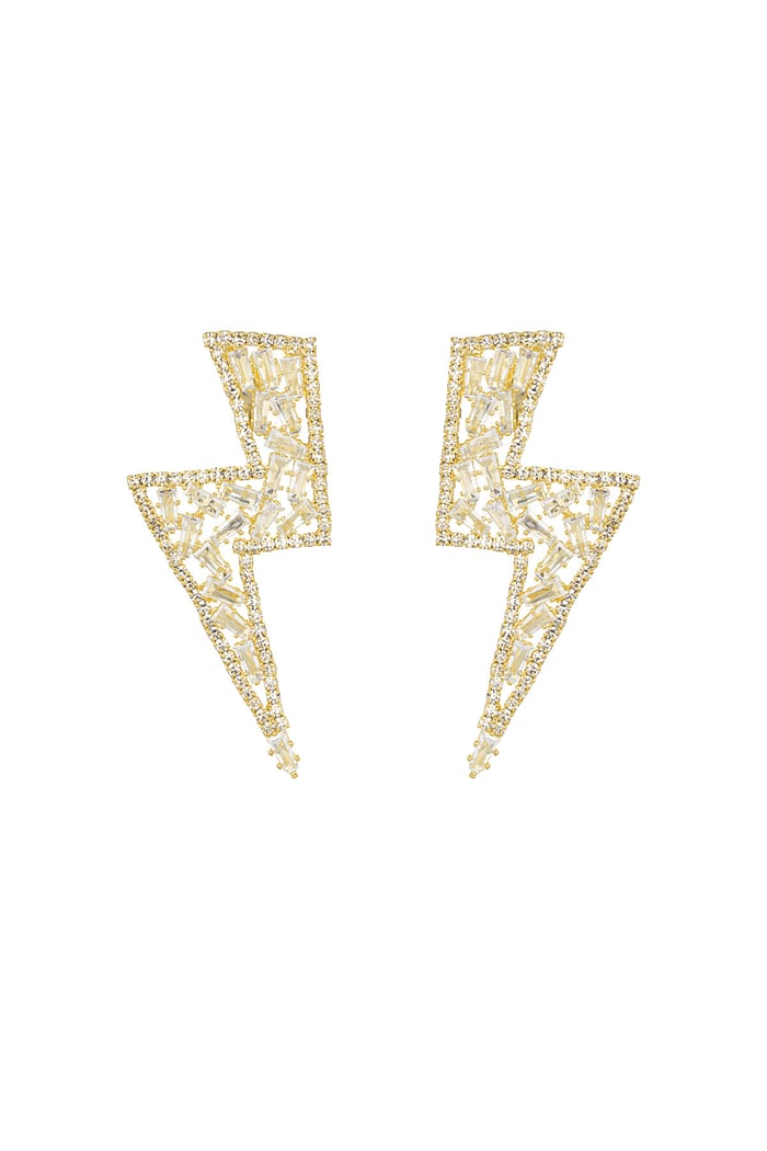 Lightning glow earrings - Gold color Picture3