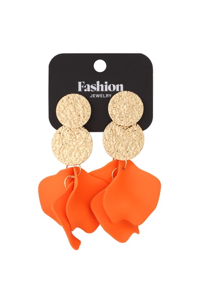 Sunset Waves Earrings - Orange h5 Picture3