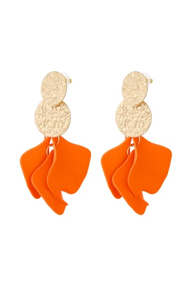 Sunset Waves Earrings - Orange h5 