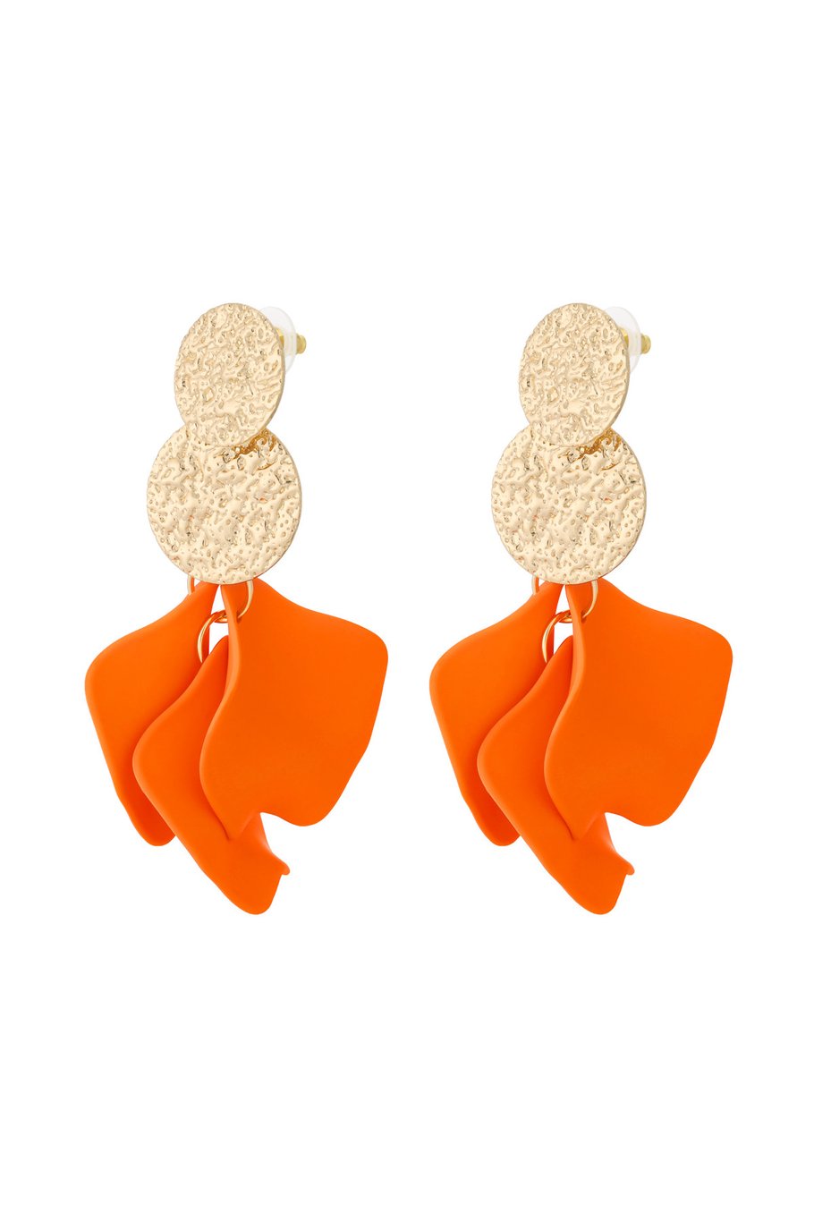 Sunset Waves Earrings - Orange 