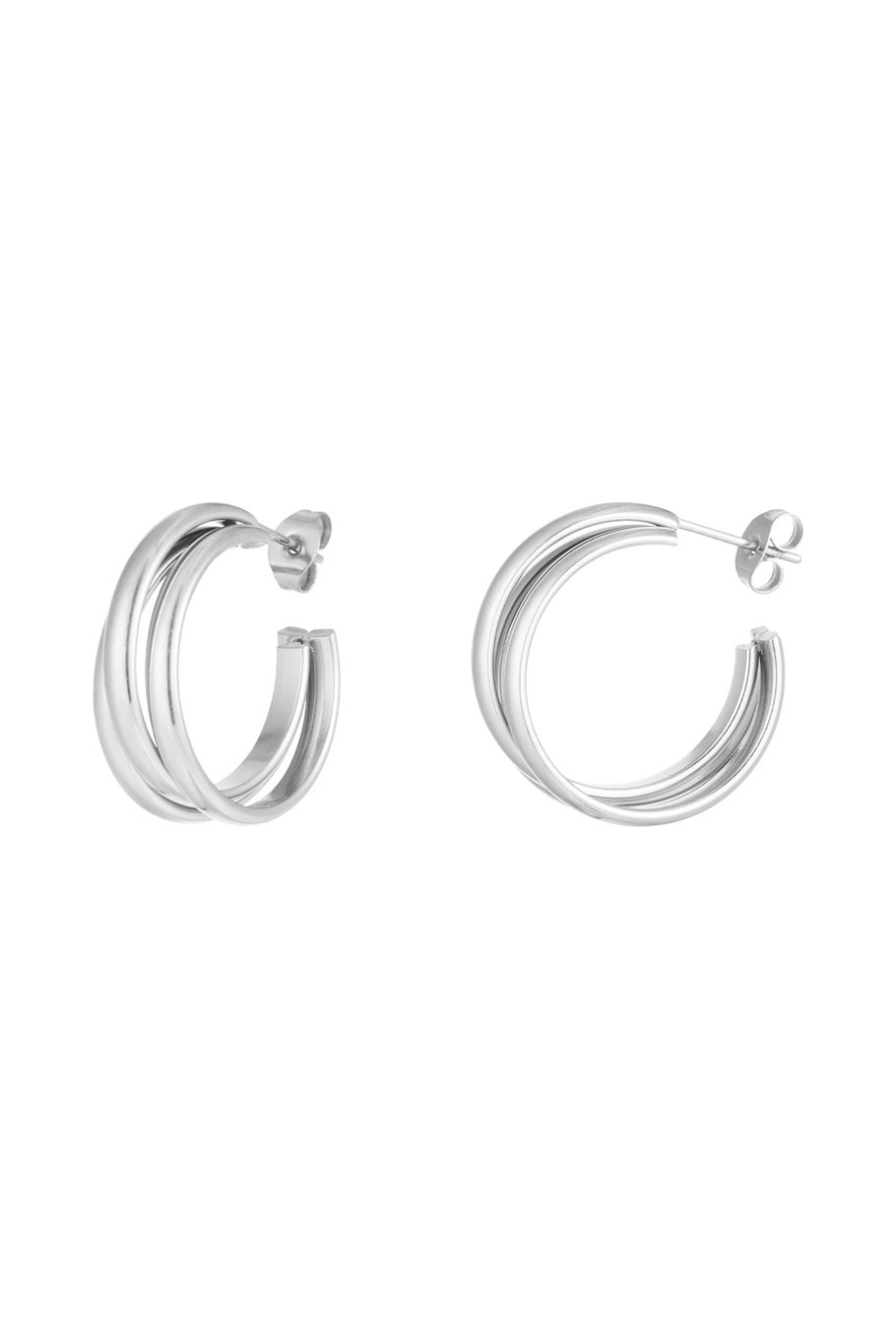 Orecchini Triple Treasure - Colore argento 